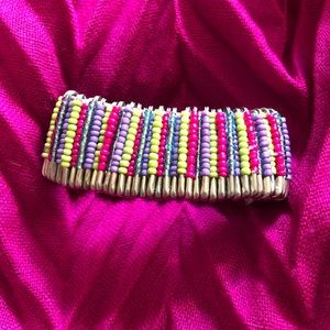 Handmade safety pin bracelet